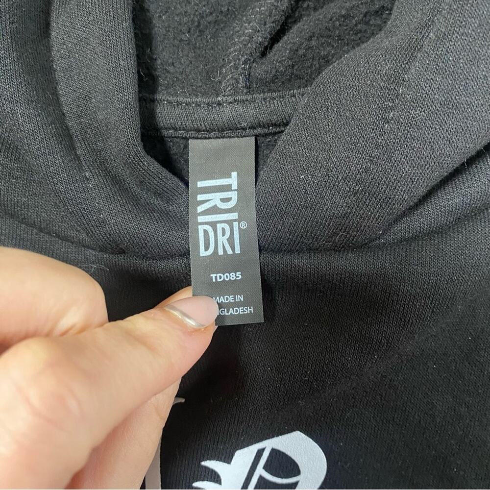 Super soft crocs hoodie with skeleton hand holding rose - Picture 2 of 6